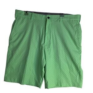Walter Hagen W38 11 Majors Lime Green w Black Dots accent Golf Shorts Active